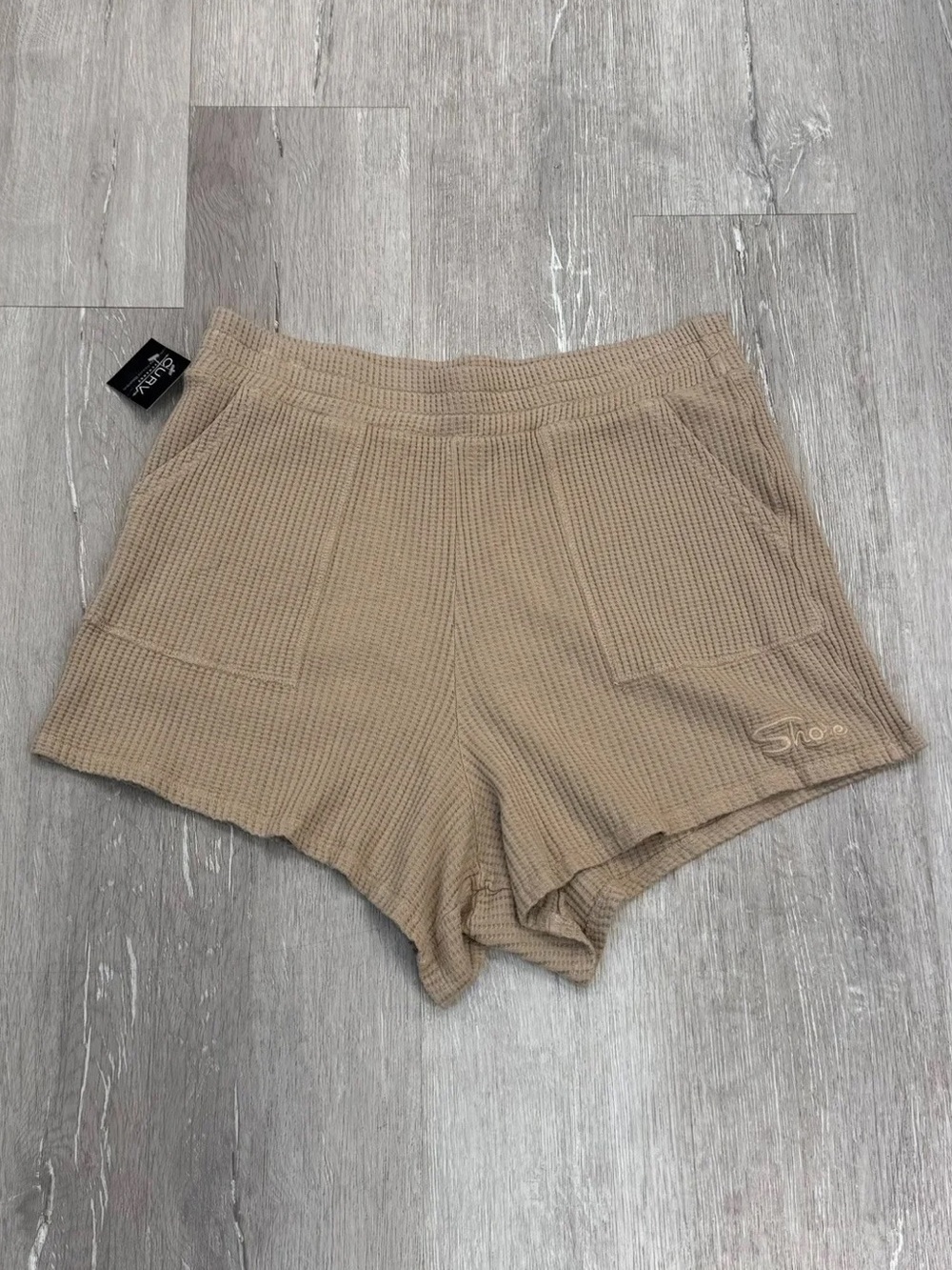 Shore Tan Weekender Waffle Knit Shorts - Size XL